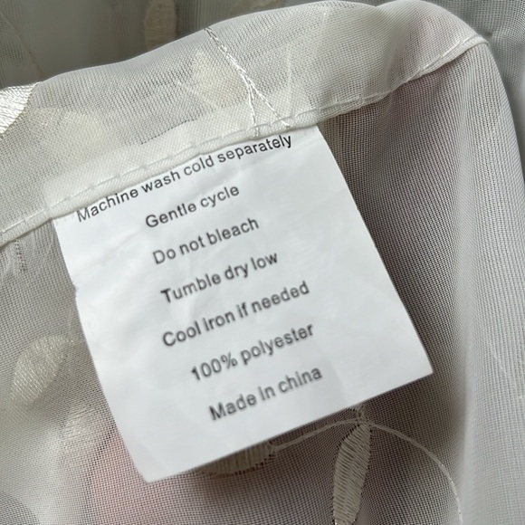 VTG MISS ELAINE 60s Sheer Mod Botanical Print ROBE/DUSTER - Picture 16 of 16